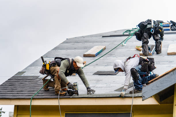 Professional Roof Installation technician working in Derby, IA